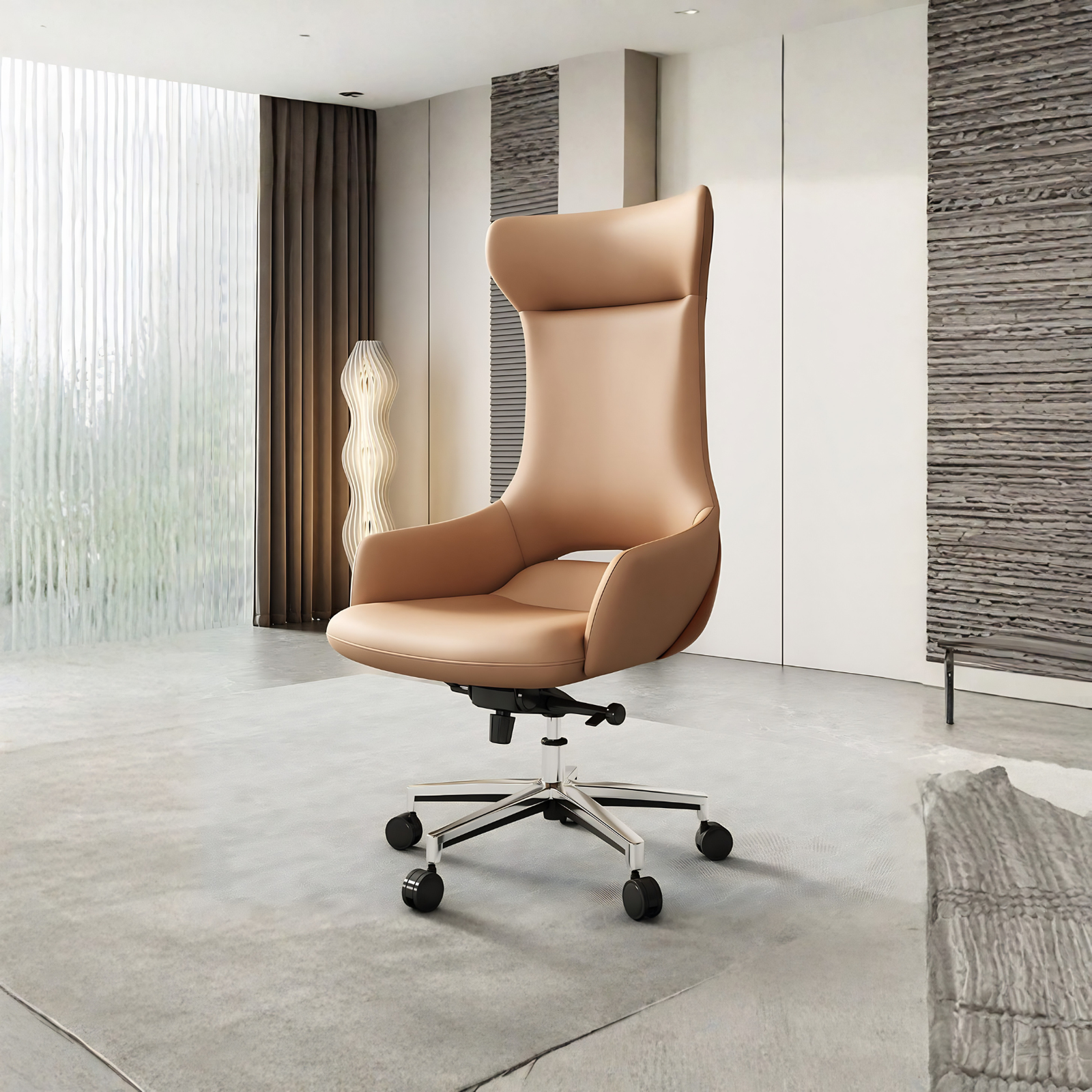 Leather Wing Chair